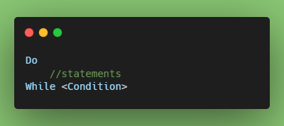 Do While Loop Syntax