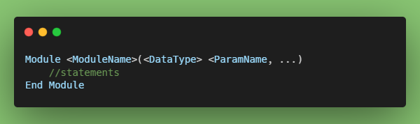 Module Syntax